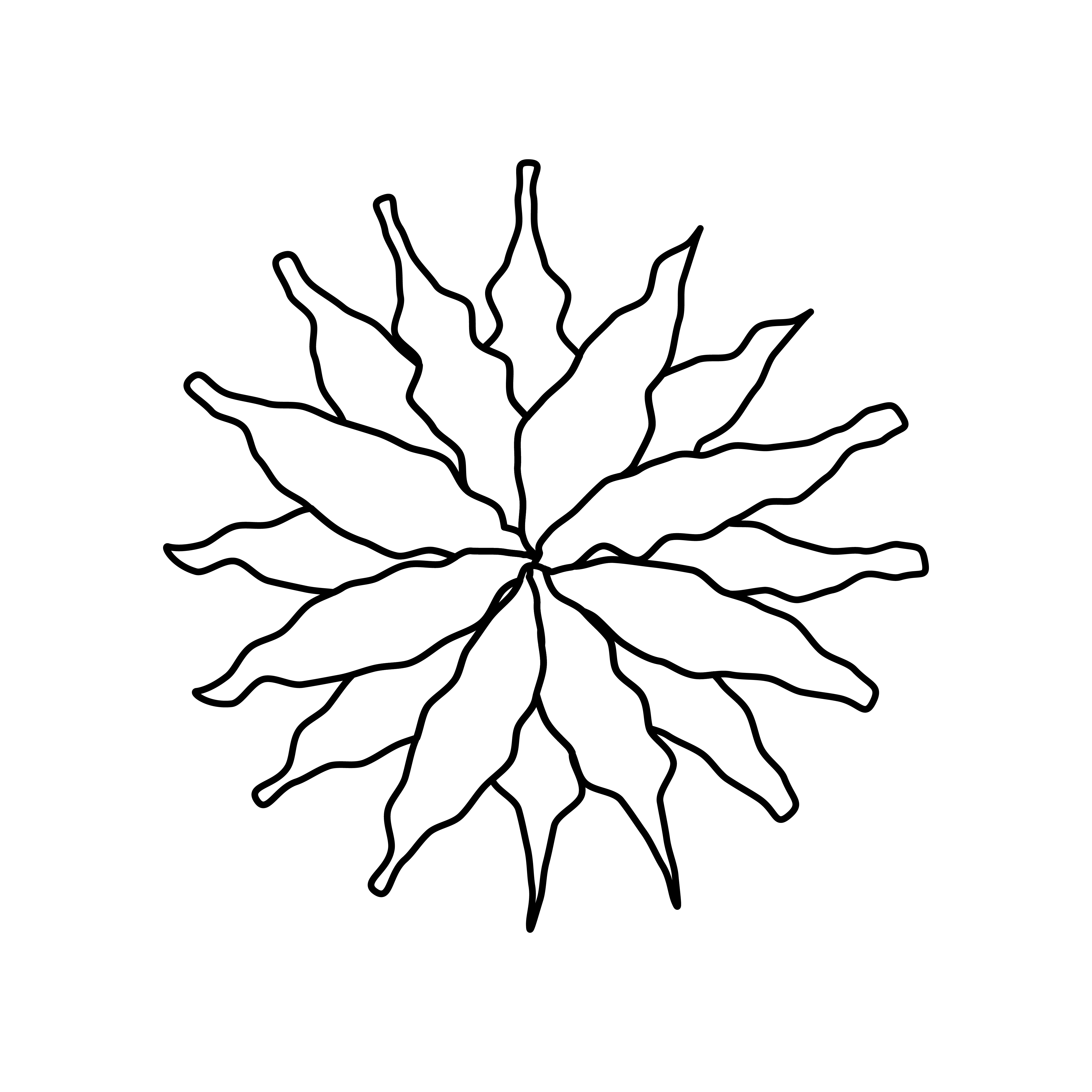 Corner flower bottom right